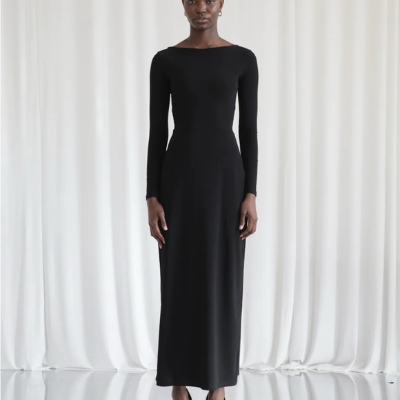 AYM Studio NEW Walter Reversible Maxi Dress Black Medium - Picture 2 of 13